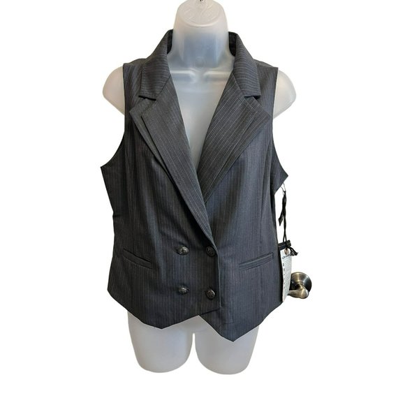 2OH Threads Ladies Butterfly Military Vest Size Medium Retail $210 - Picture 2 of 8